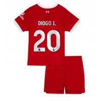 Liverpool Diogo Jota #20 Koti Peliasu Lasten 2023-24 Lyhythihainen (+ Lyhyet housut)